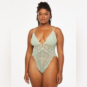 Savage & Fenty Deco Glass Lace Teddy